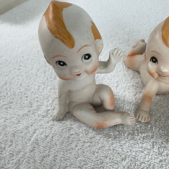 Kewpie Doll Figurines Set Of 3 Naked Baby Bisque - Picture 5 of 16